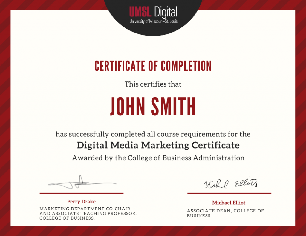 About UMSL Digital Certified Digital Marketing Certificate