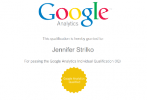 Sample of Google Certificate Google Certificate